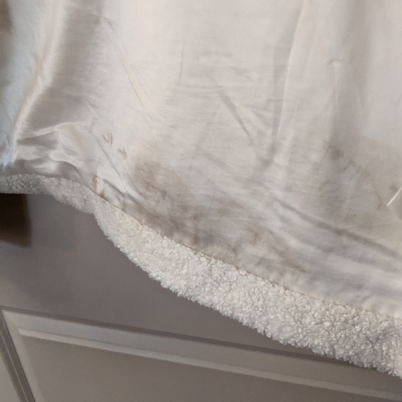 Lucky Brand Double Breasted Faux Teddy Fur Coat 2X - Picture 11 of 12